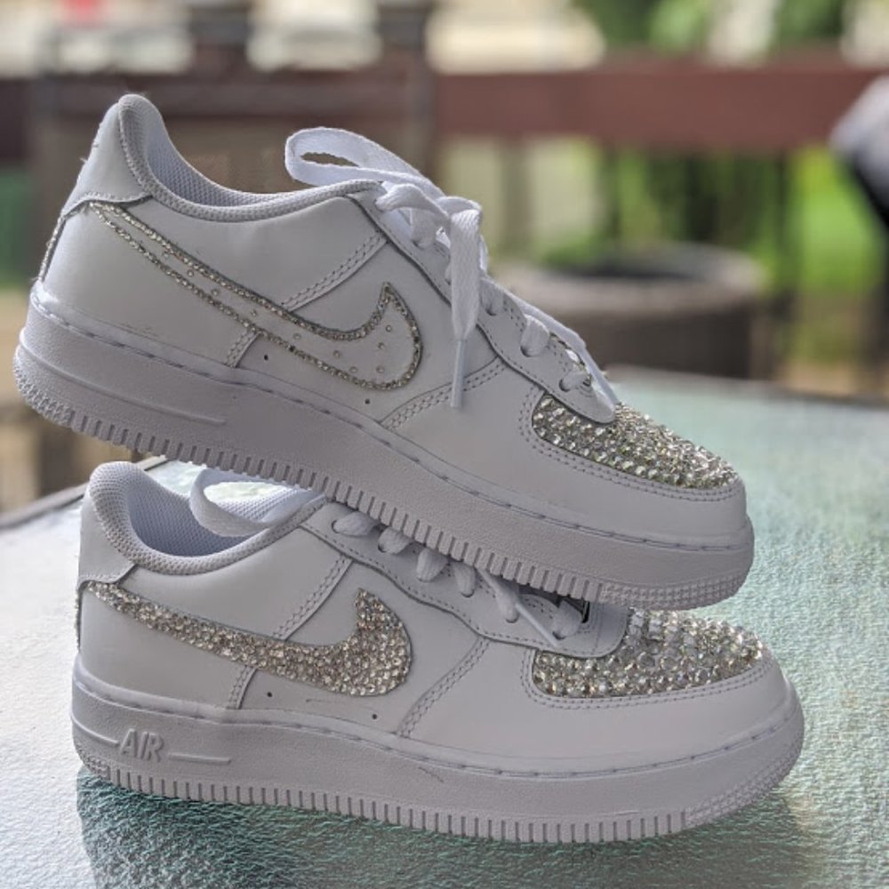 Custom Cyrstal Air Force 1s
